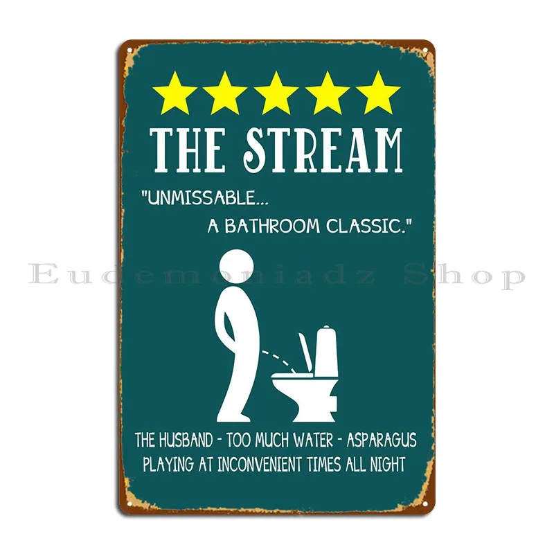 

Toilet Metal Plaque Retro Garage Home Print Sign Tin Sign Poster