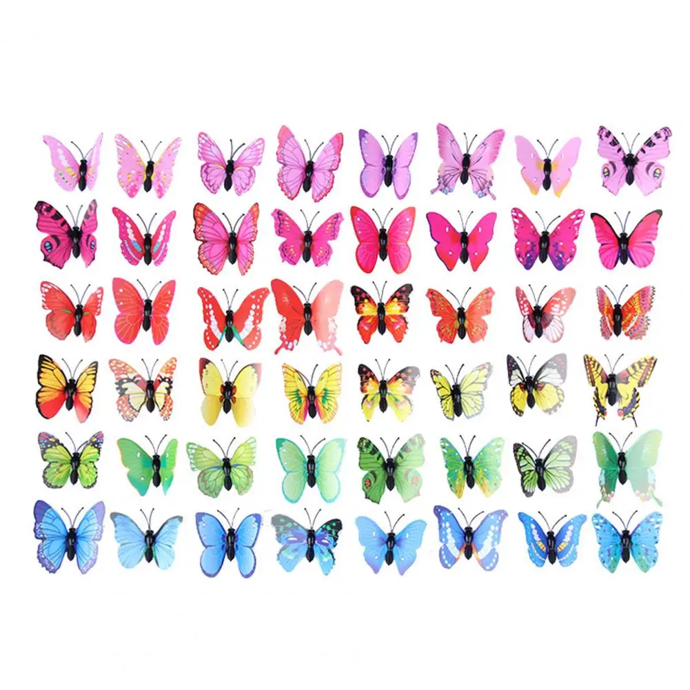 S Stereo Mini Cute 3d Butterfly Clip For Outdoor  Party Decor  Simulation Butterfly Decor