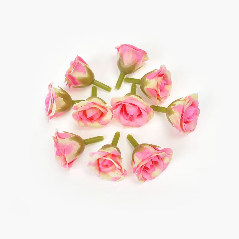 Искусственные розы HUAYUXIANG 2 см, 10/20/50 шт