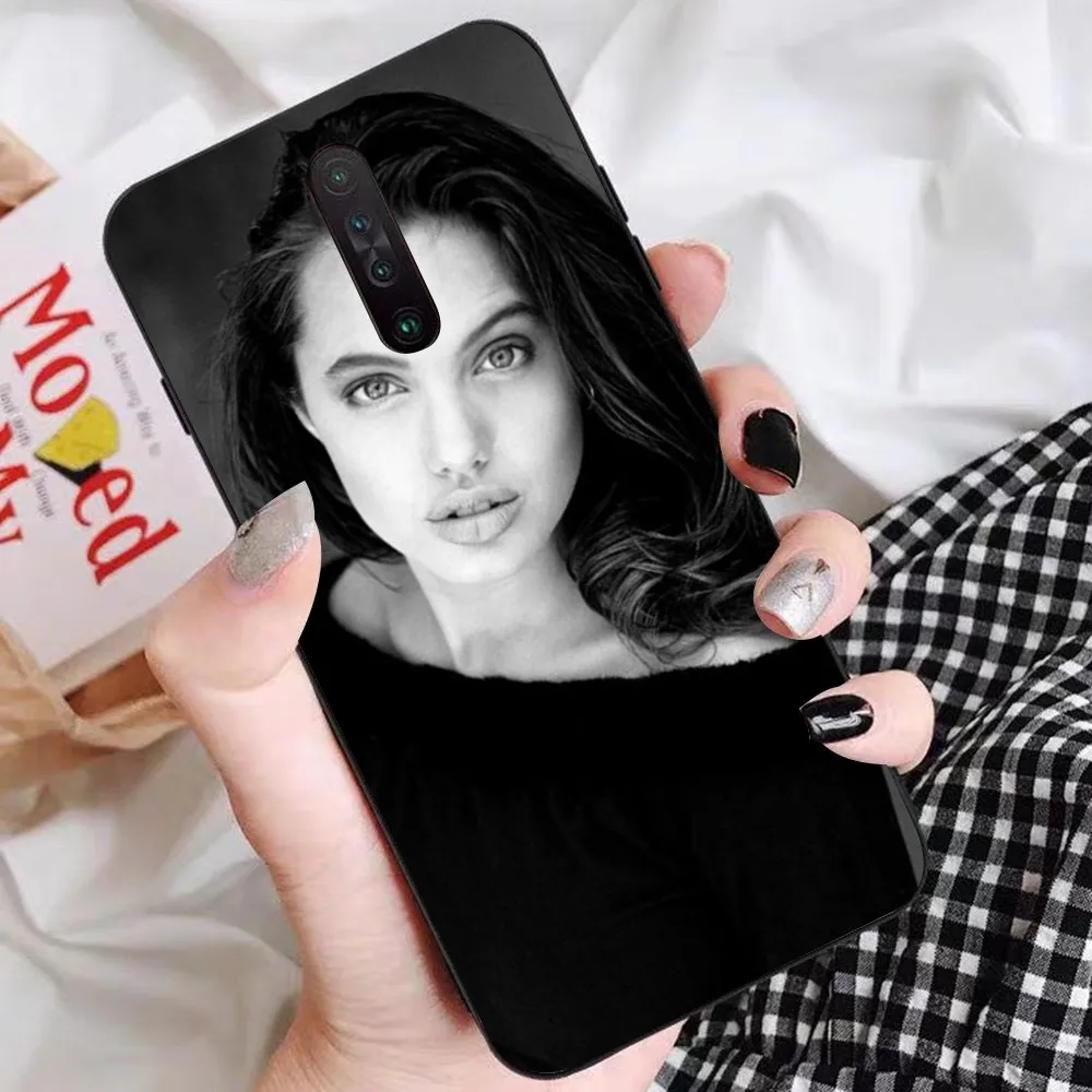 Фильм Звезда A-Анджелина Джоли для Redmi 5 6 7 8 9 10 plus pro A GO K20 K30 K40 F3 Fundas