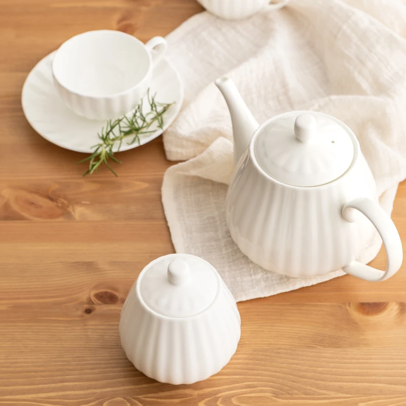 Бытовой кофейник из костяного фарфора креативный офисный чайник керамический