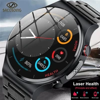 new laser treatment sangao smart watch men ecgppg health heart rate sport fitness watch body temperature smartwatch for xiaomi
