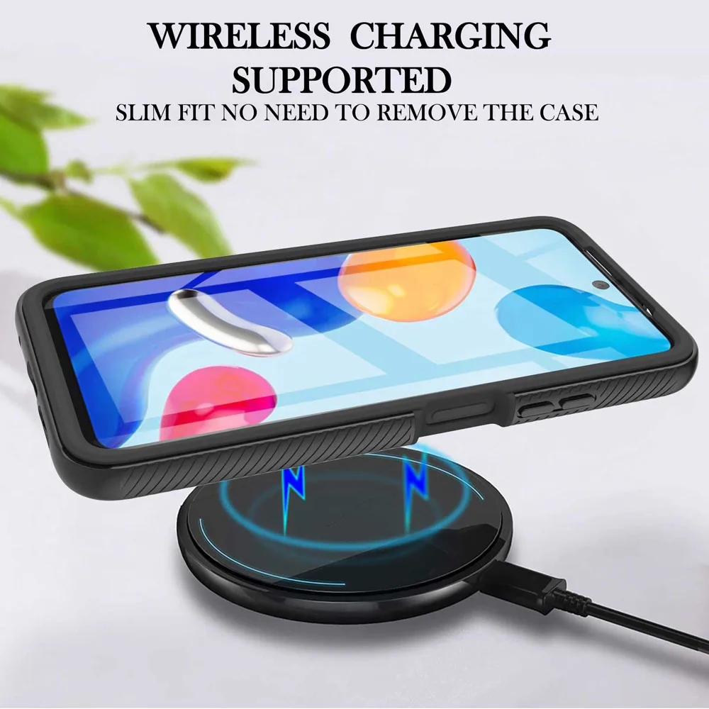 Прочный чехол с полным покрытием для Xiaomi Redmi Note 11 4G прозрачный защитный Note11 Pro