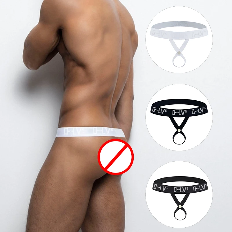 

Мужские трусы стринги, синие хлопковые трусы-бикини, спортивные стринги и G-стринги, сексуальное нижнее белье для мужчин, гей-трусы,