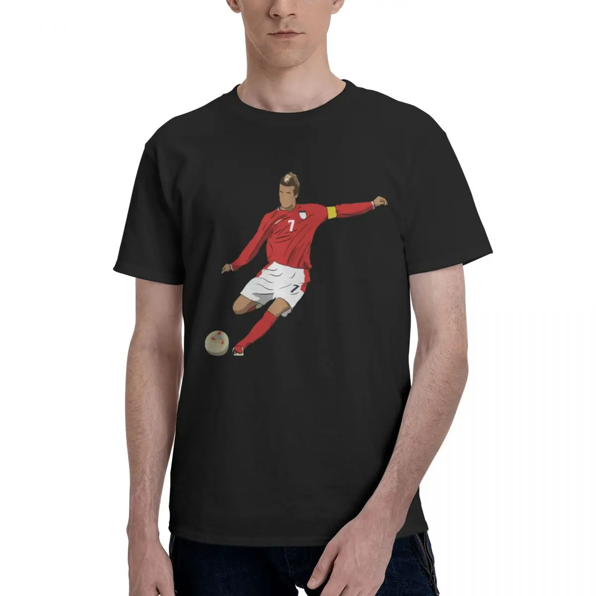 

Soccer Team England 7 Davids And Beckhams Motion Top tee High grade Leisure Championship premium Eur Size