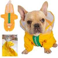 pet dog waterproof raincoat jumpsuit casual cat rain coat hooded waterproof jackets rainwear small dog outdoor clothes pet supp