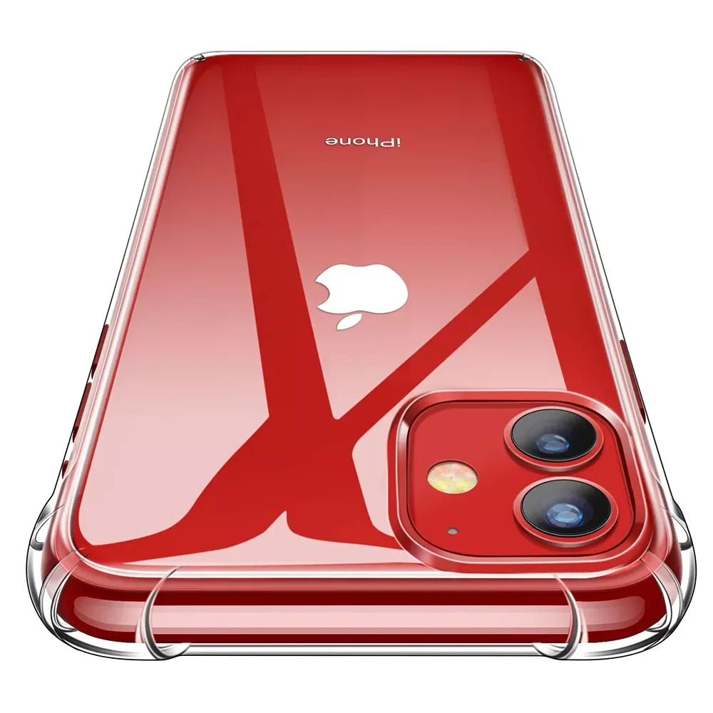 

Luxury Shockproof Silicone Phone Case For iPhone 13 12 11 Pro MAX X XR XS MAX 6 7 8 Plus Cases Transparent Protection Back Cover