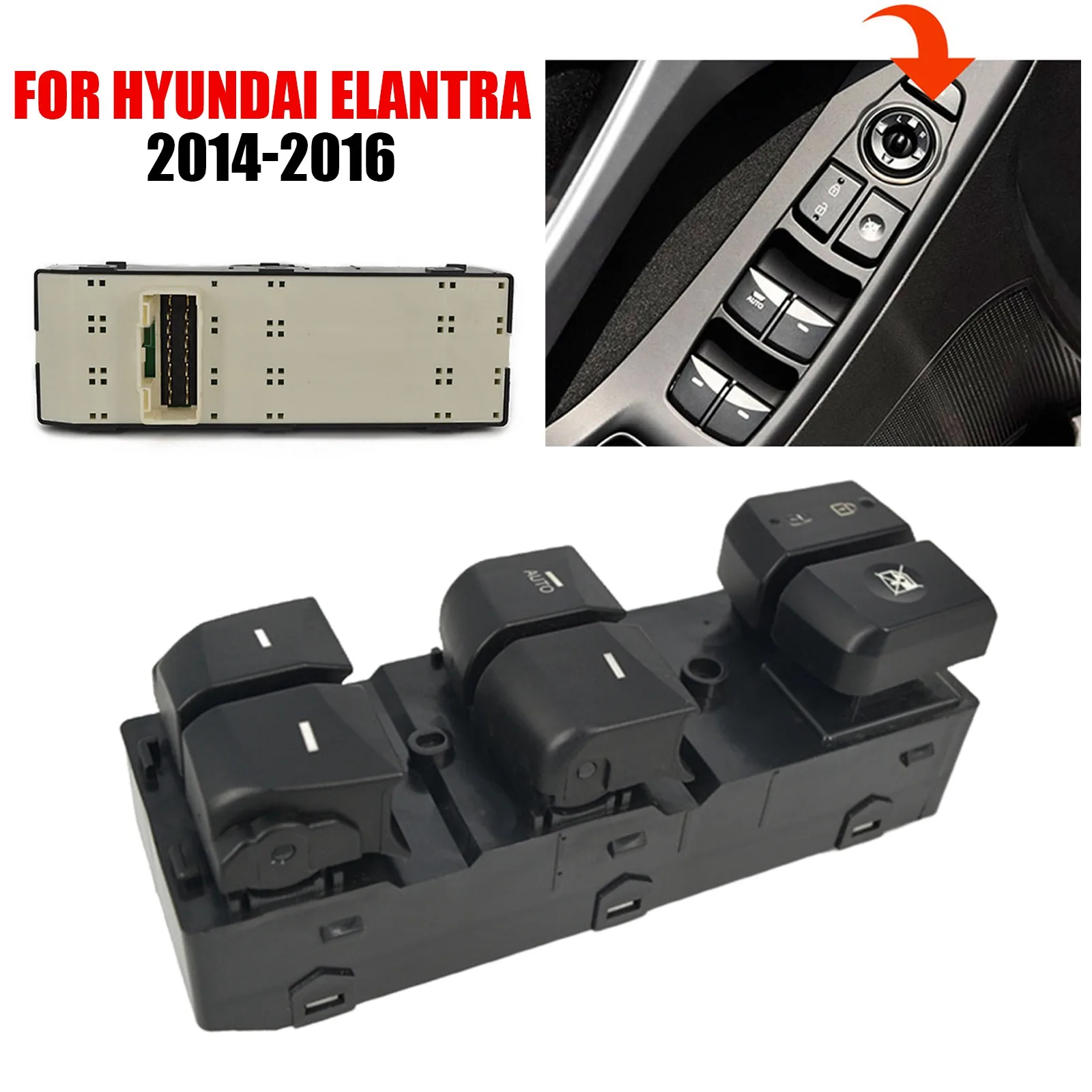 

Левый ведущий переключатель окон и дверей 93570-3X012 для Hyundai Elantra 2014-2016