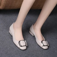 spring women low heel pumps shallow solid slip on female shoes soft sole casual round toe zapato de tac%c3%b3n daiy wear escarpins