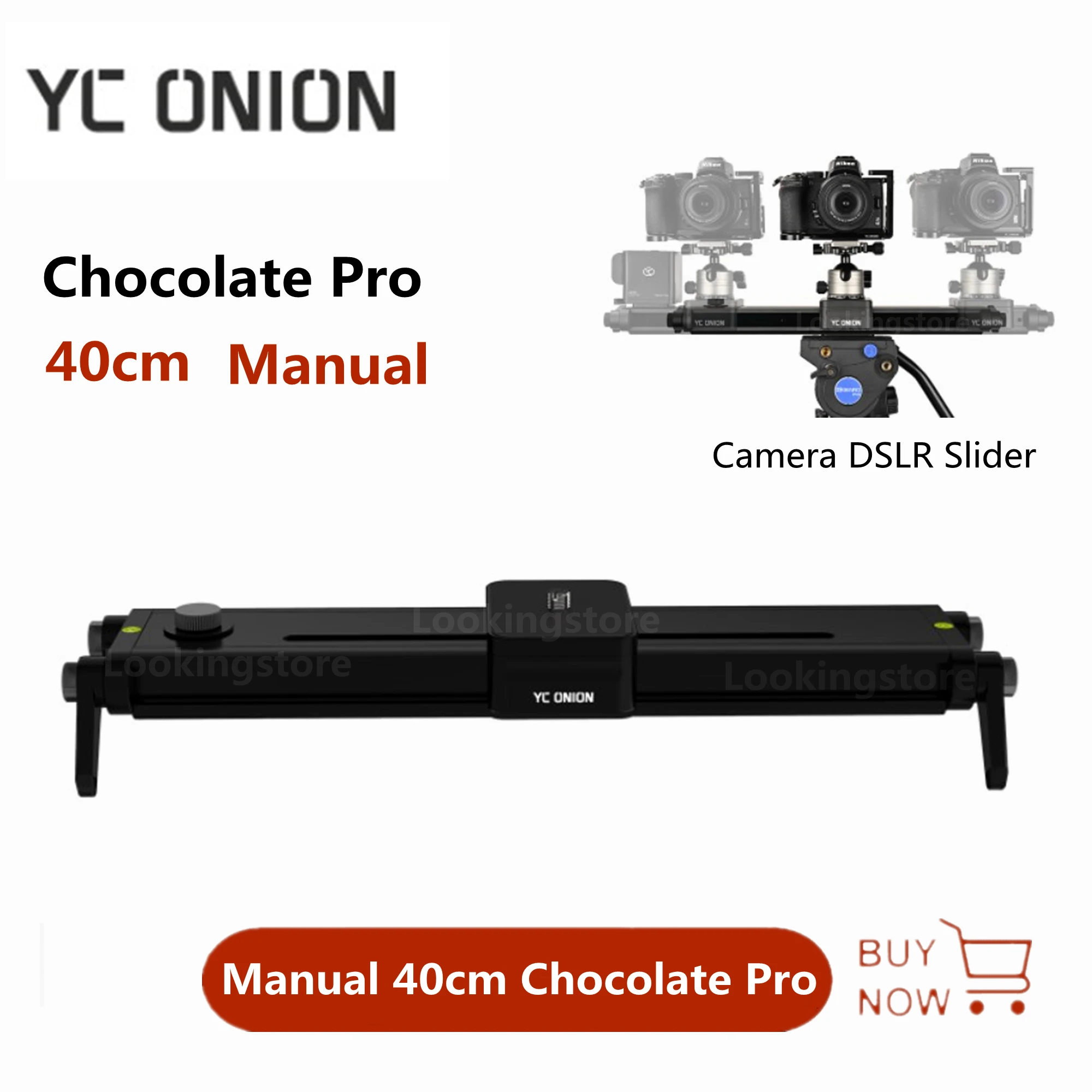 

Yc Onion Chocolate Pro 40cm Camera Video Slider Adjustment Manual Dolly Track Rail Slider For DSLR Camera Phone Gopro