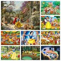 snow white and the seven dwarfs disney cartoon 5d diy diamond painting rhinestones mosaic embroidery cross stitch home decor