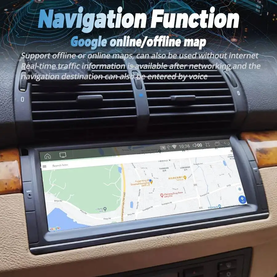 Фото Android 15 Qled Экран для BMW 5 E39 X5 E53 M5 E38 1996-2006 8G + 256 ГБ 2DIN DSP Bluetooth 4G GPS Navi Carplay Автомобильный радиоприемник Стерео №1