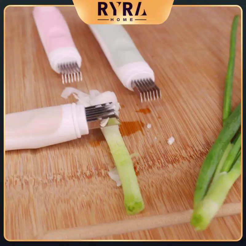 

15.5cm Long Onion Knife Sharp Easy To Clean Wire Scraper Fast Crosscutting Texture Is Real Quick Shredder Stainless Steel