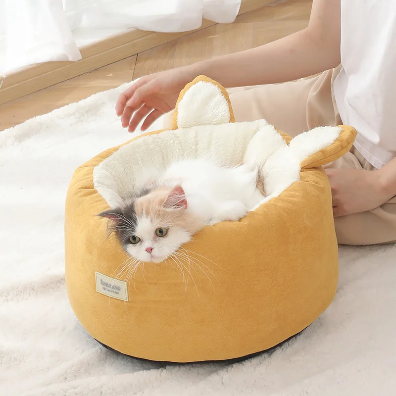 

For Warm Winter Arctic Velvet Scratch Resistant Pet Nest Removable Cat Bed Dog's Nest Pet Products Pet Bed Hand Wash Dog Bed