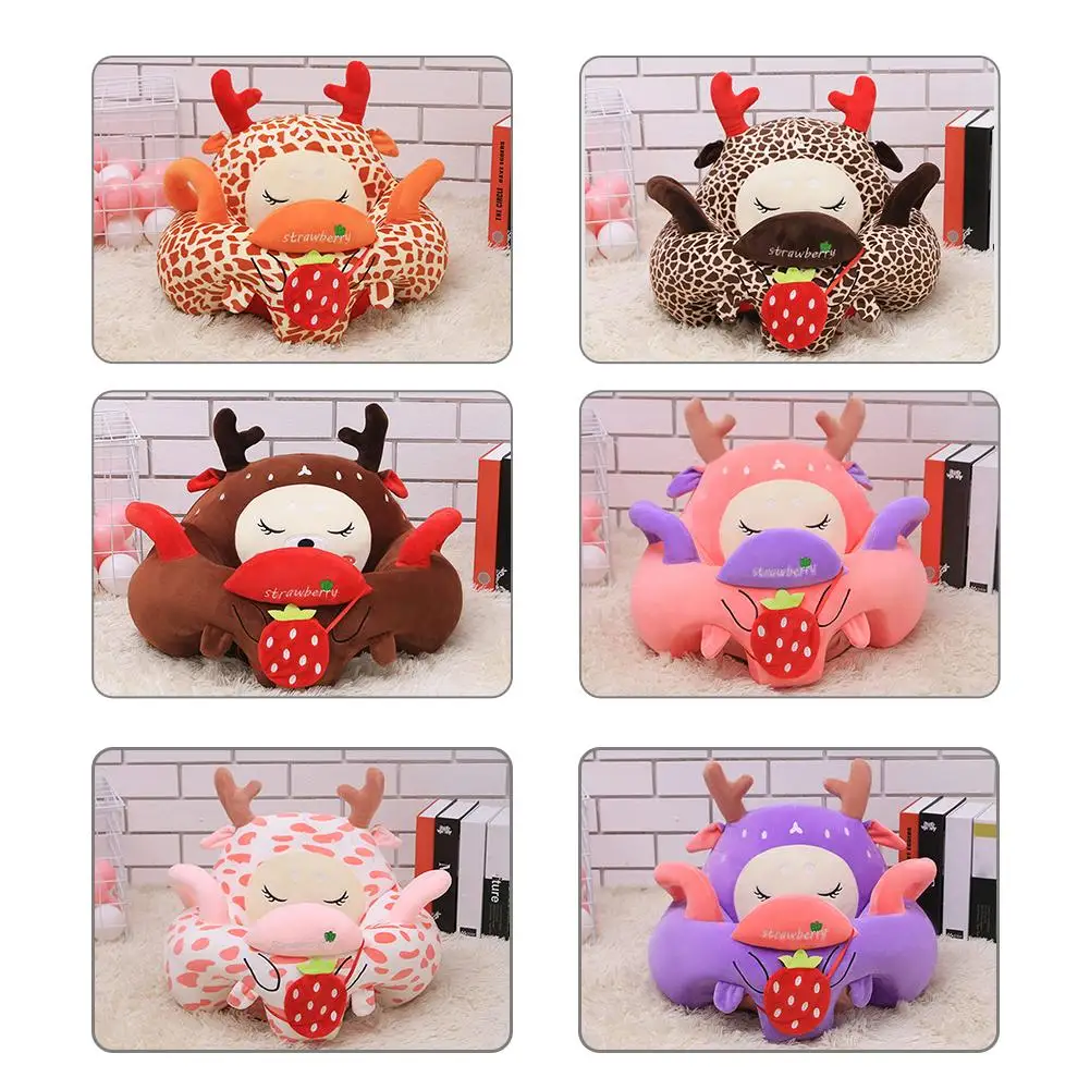 

Toddler Design Cushion Cover Floor Seat Sofa without Filling Cotton Washable Slipcover Detachable Cover Home Textile Decoration