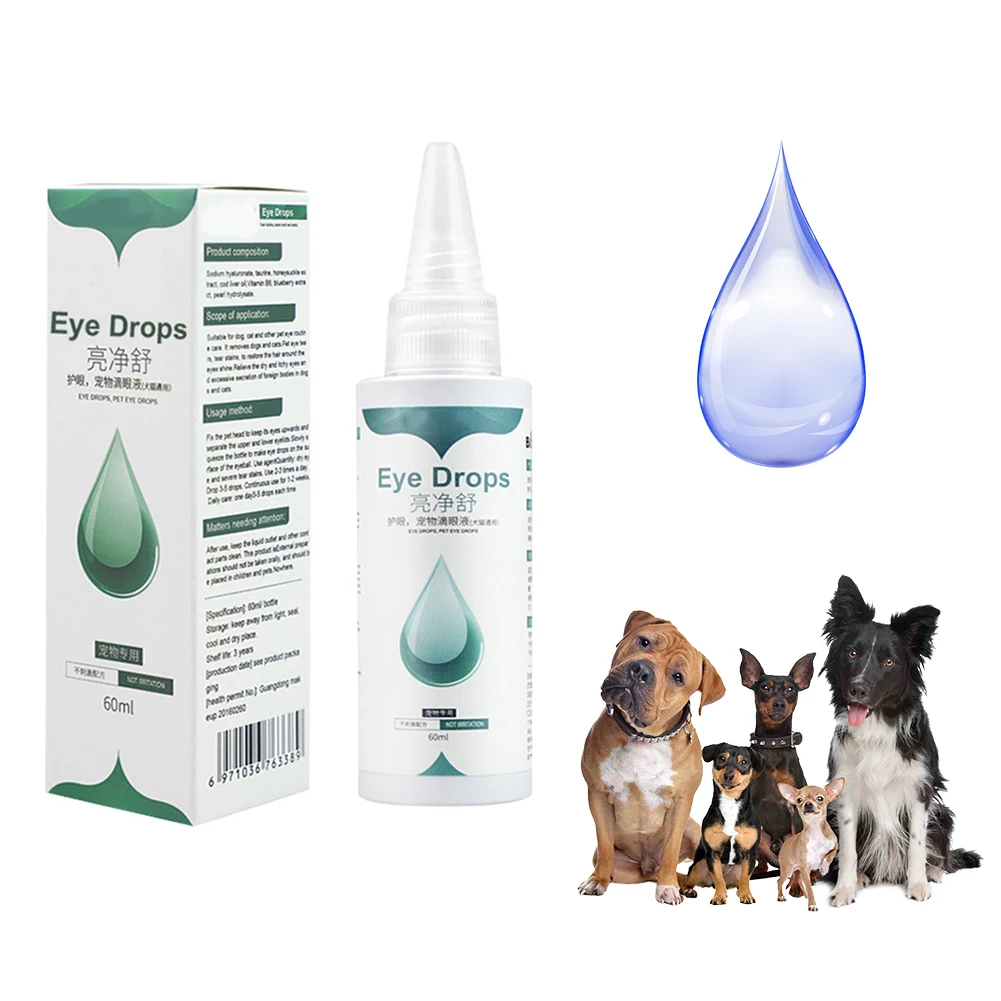 

Dog Cleaning Pet Eye Care Essence Cat Tear Stain Remover Soft Non-intivating Cleaning Grooming Supplies