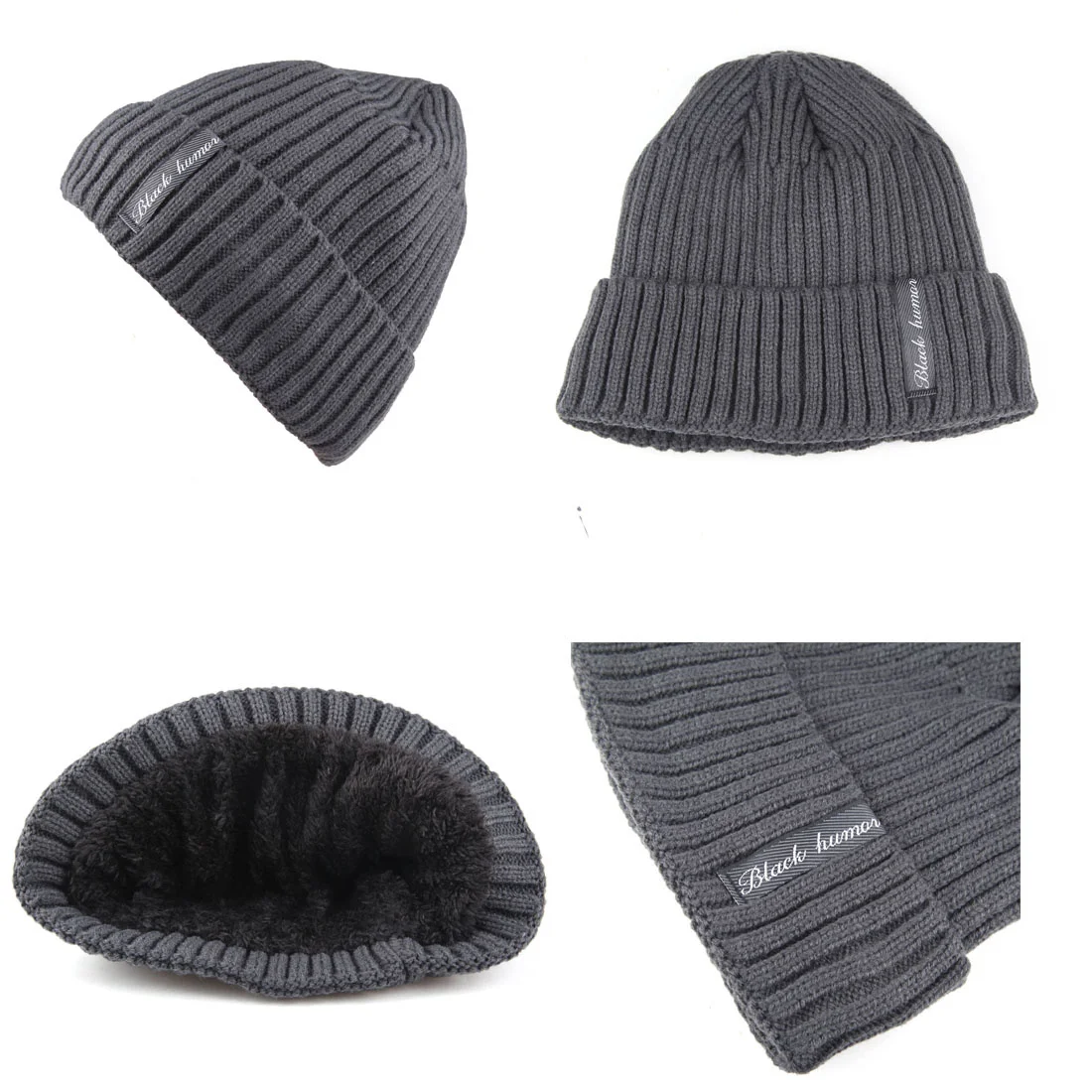Xthree Skullies Beanies Men Winter Hat Women Knitted Hats For Cap Beanie Gorro Thick Warm Brimless Fur Bonnet on. -> Шапки-бини Xthree Skullies для мужчин и женщин зимняя шапка женские вязаные шапки для шапки горро толстая теплая безкозырка шапка с мех