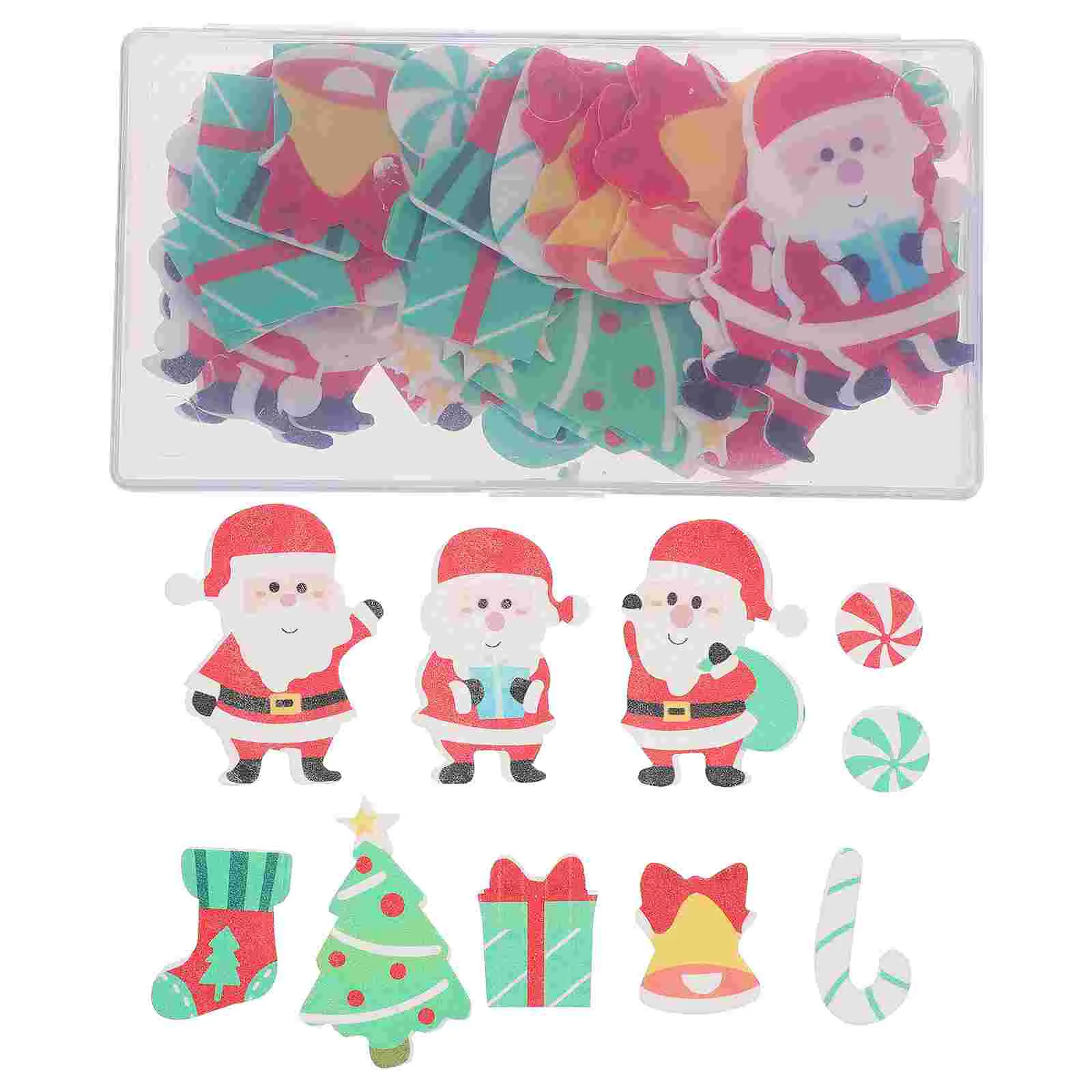 

100pcs Christmas Edible for Cake Xmas Party Cake Edible Flower Cake Edible Cake