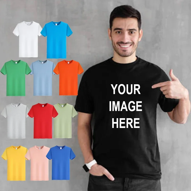 Мужская и женская рубашка из чистого хлопка с коротким рукавом