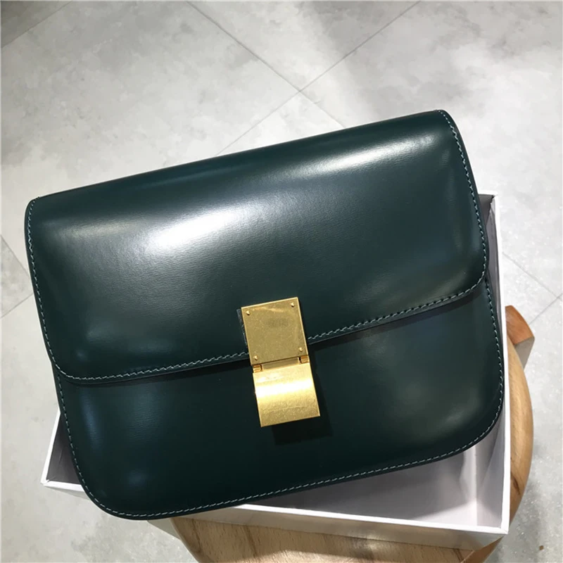 

New fashion ladies retro tofu bag temperament stewardess bag single shoulder crossbody cowhide small square bag handbag