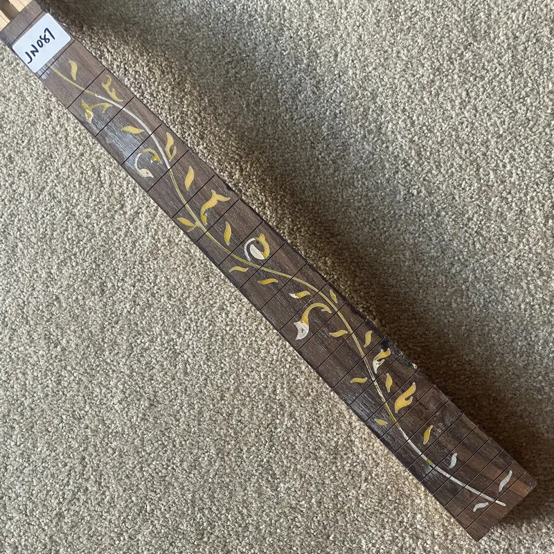 JN087 Полуфинизированный гриф для электрогитары Floyd Rose без ладов с инкрустацией