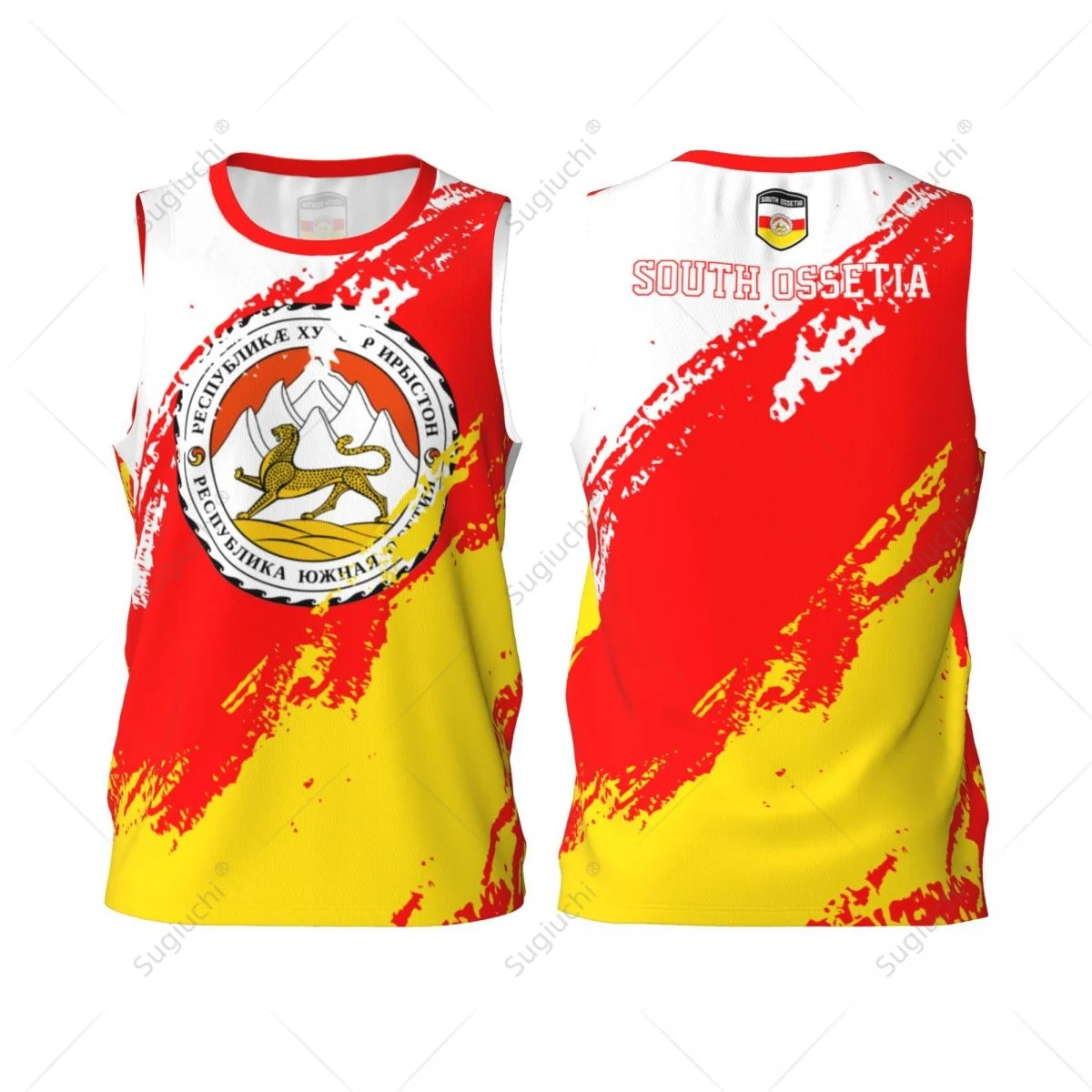 Мужская баскетбольная спортивная футболка с флагом Южной Осетии