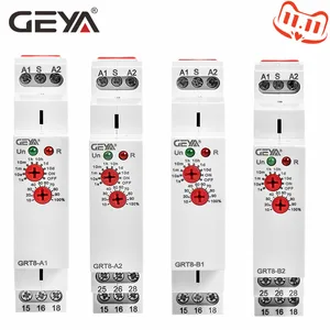 GEYA задержка на задержке выключения реле электронного типа 16A AC230V или ACDC12-240V с CE CB ROHS сертификат GRT8-ABAtBt