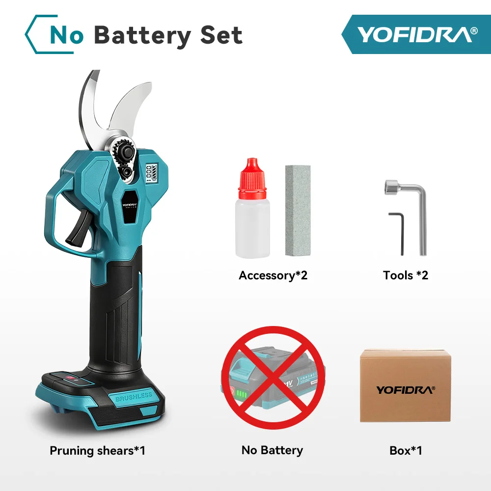 

YOFIDRA Бесщеточные электрические ножницы для обрезки 30 мм 2 передачи 18В