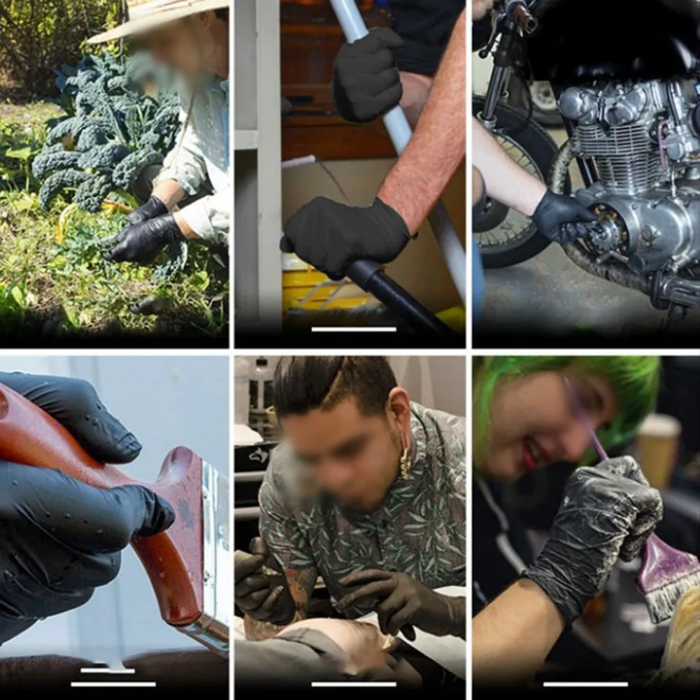 

Sensitive Operation Disposable Gloves Soft Universal Black Comfortable Convenient Flexible Tattoo High Quality