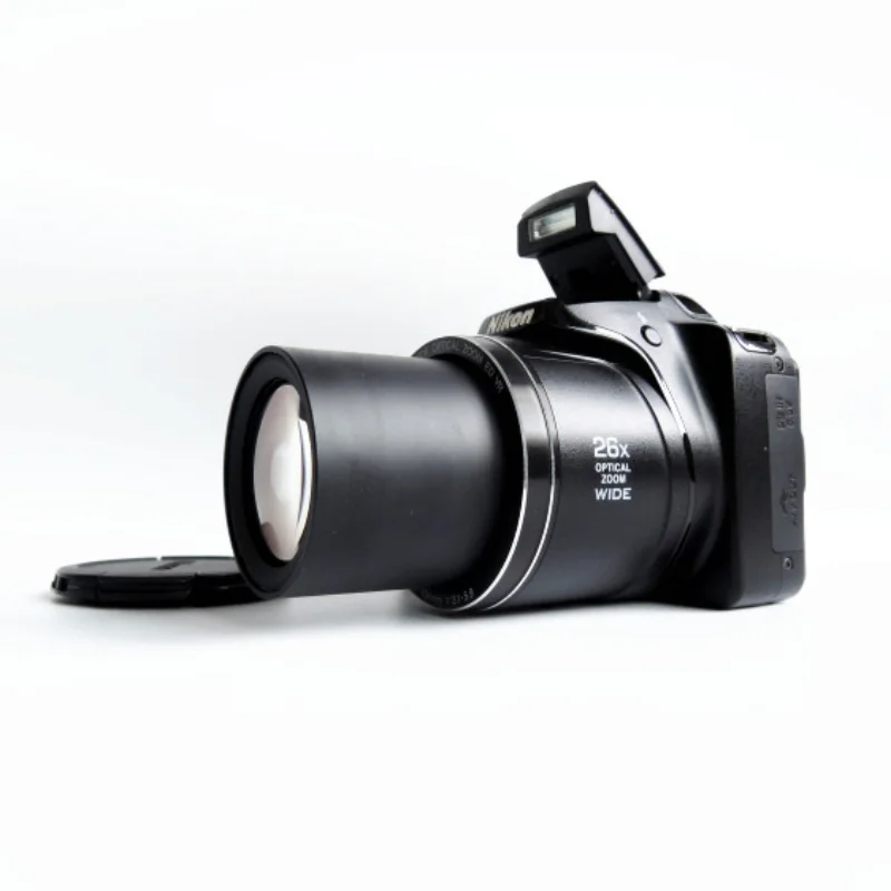 Подержанная цифровая камера Nikon Coolpix L330 (AA-литий-ионная батарея) объектив NIKKOR с оптическим зумом 26x Разрешение 1280x720 Тип CCD