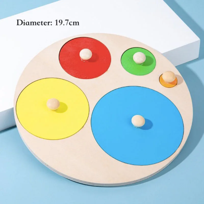 Деревянная игрушка Монтессори 1 шт. схватываемая доска геометрической формы