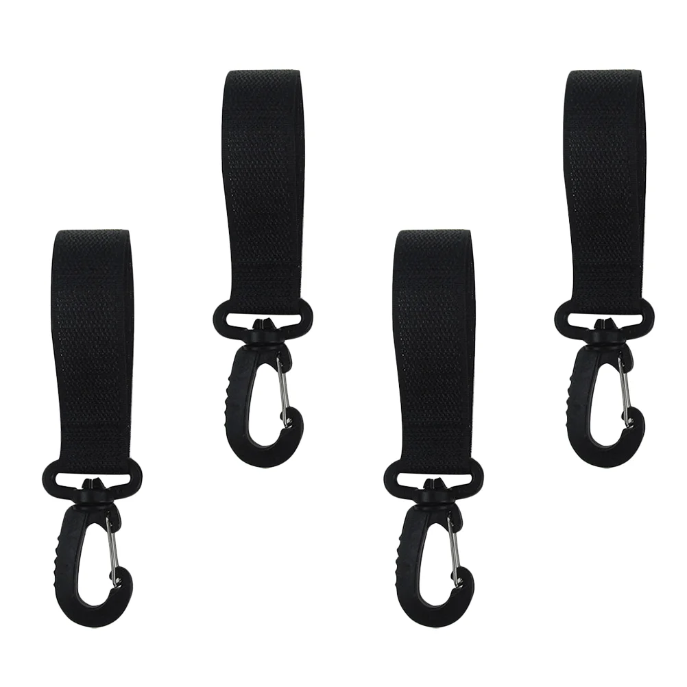 

4 шт., держатели для лопастей, фиксированные крючки для Каяка, износостойкие пряжки для каноэ (черный)