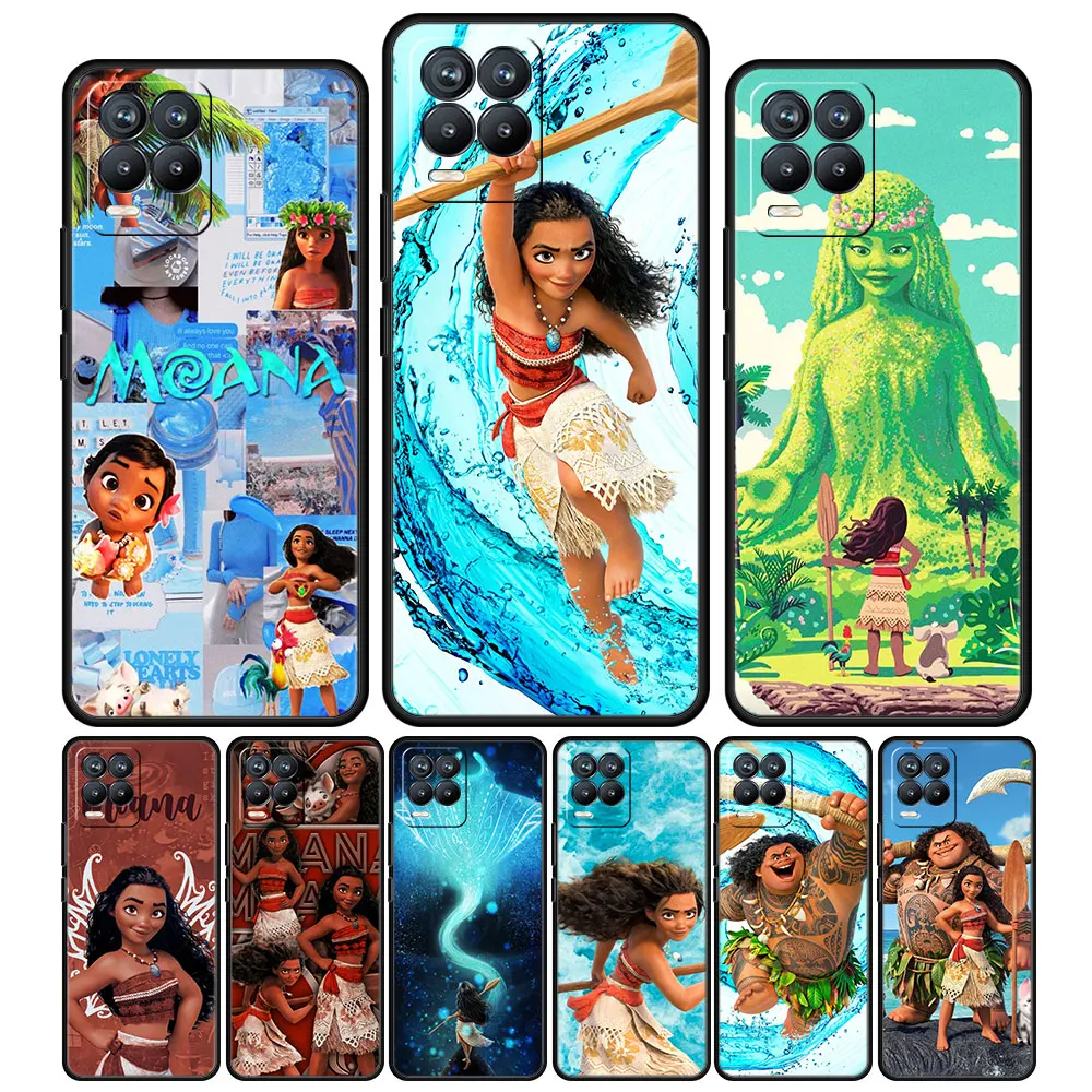 

Case Cover for Realme 8 Pro 6 7 9 8i 9i C3 C11 C15 C21 C21y C25y GT XT Neo2 Neo3 C35 Capa Fashion Disney Moana Princess