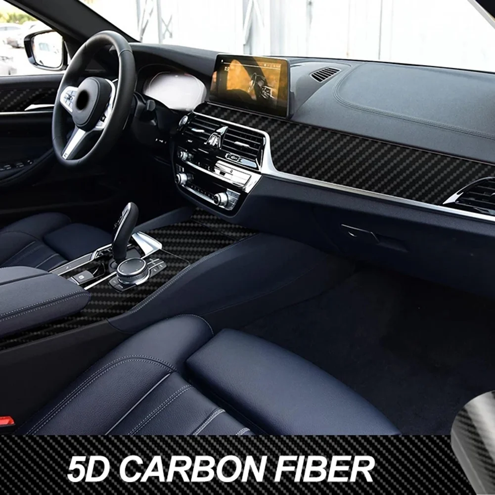 

Защитная пленка для внутренней отделки автомобиля, Виниловая наклейка 5D из углеродного волокна для BMW 5 серии G30 G31 2017-2020 LHD