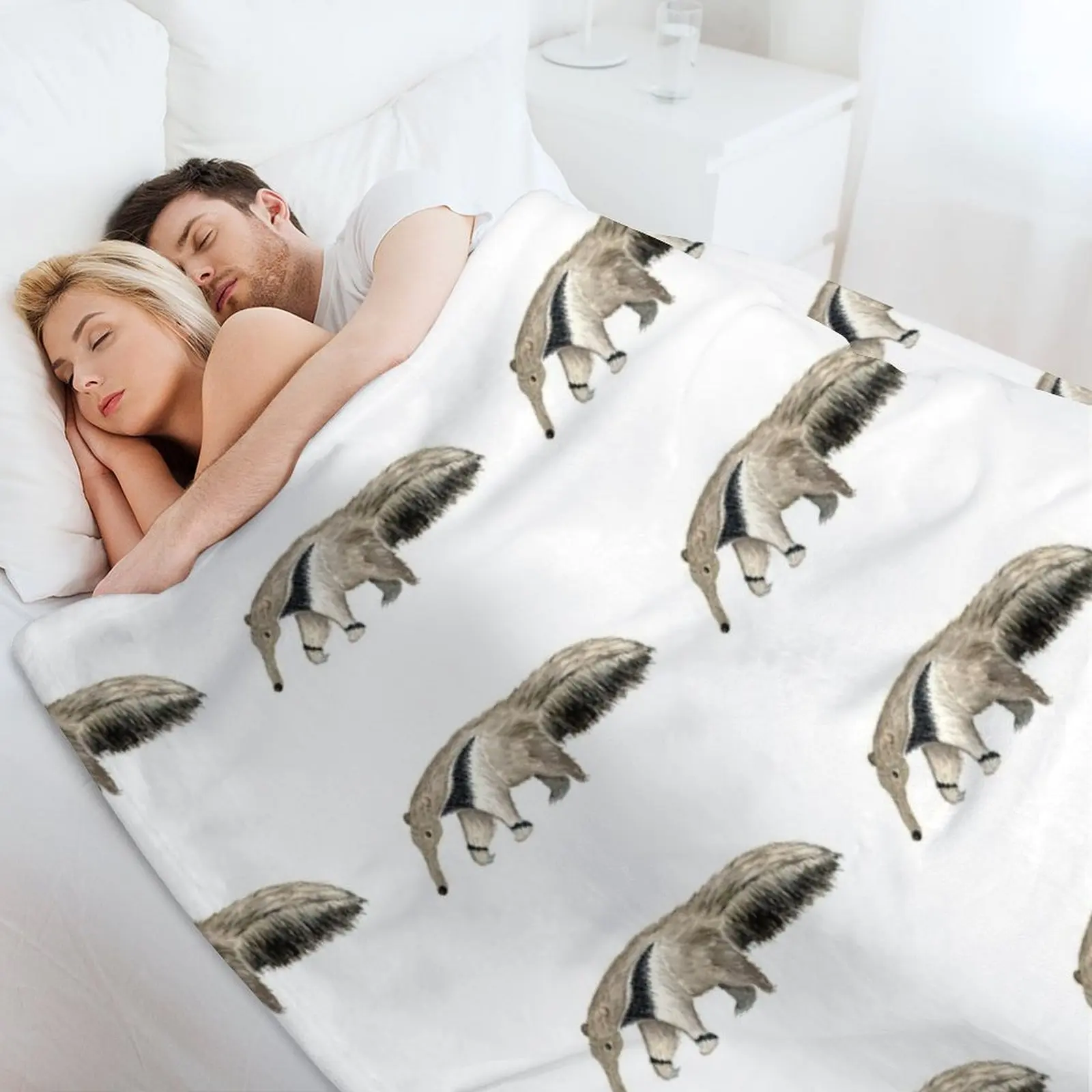 Одеяло с изображением муравьев и охоты красивые декоративные одеяла для дивана