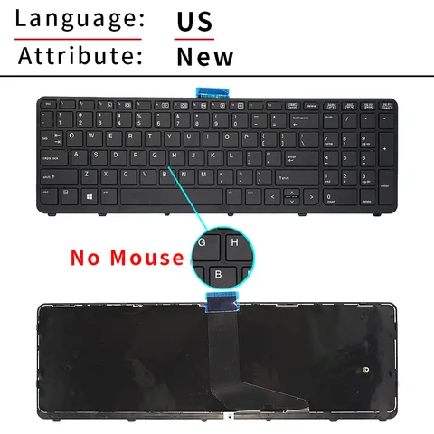 Новая американская русская клавиатура для ноутбука HP ZBOOK 15 G1 G2 ZBOOK 17 G1 G2 HSTNN-C77C 733688 -001