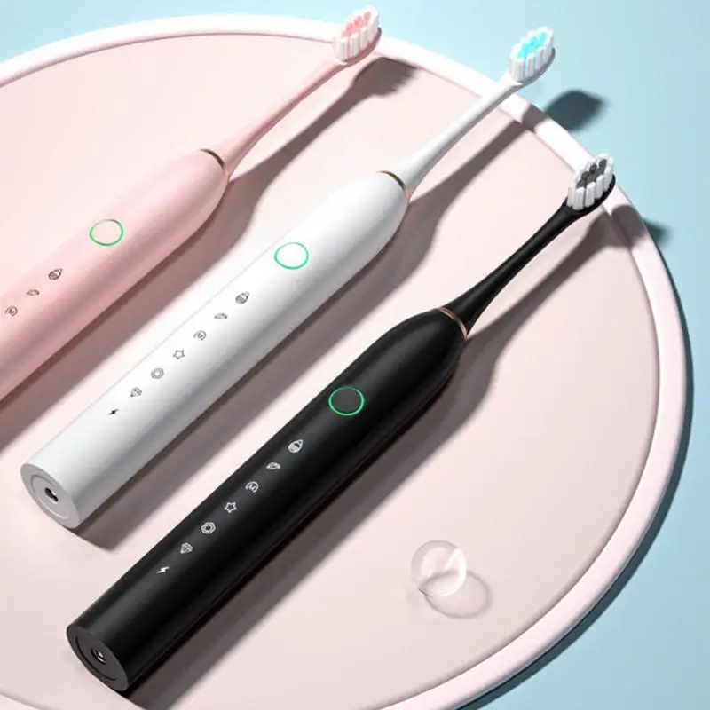 

Waterproof Push-button 6-gear Electric Toothbrush Sonicare Efficient Cleaning Teeth Punch Adult Children's Household Toothbrush