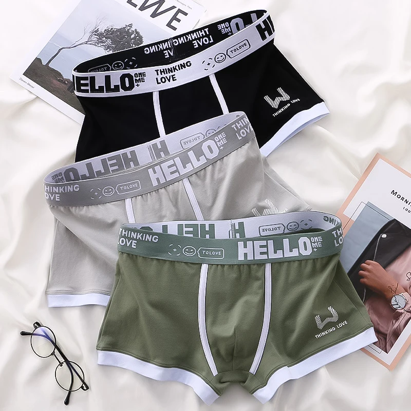 

Men Panties Cotton Man's Underwear Men Low Waist Men's Underpants Boxershorts Men Boxer Breathable