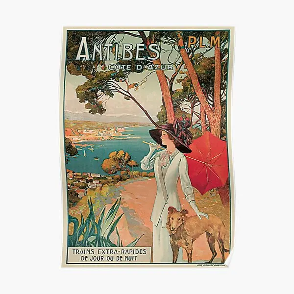 

Винтажный постер Antibes французский Ривьера, D Az, современный винтажный декор, Забавный принт, живопись, украшение, рисунок, роспись без рамки
