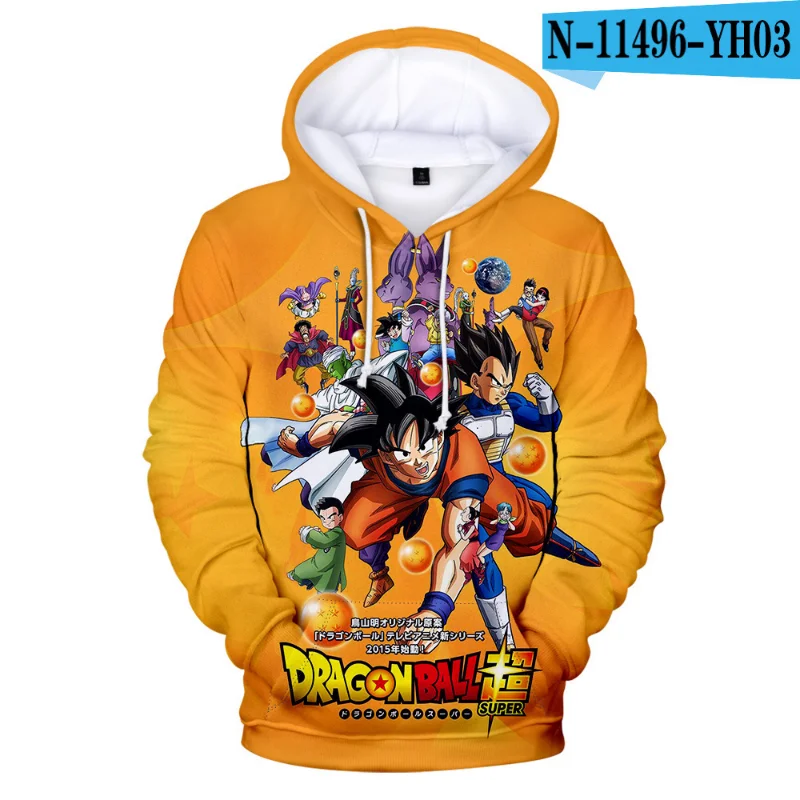 

Dragon Ball Z Hoodie Goku Hoodie Harajuku Anime Dragon Ball Hoodie 3D Print Clothes Pullovers Boys/Girls Kids