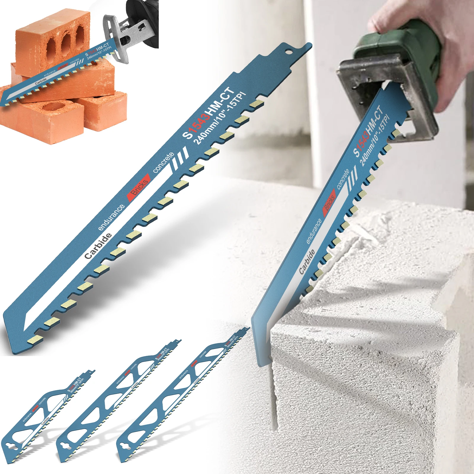 

Toorise Полотна сабельных пил 10/12/18/20 дюймов для резки стали