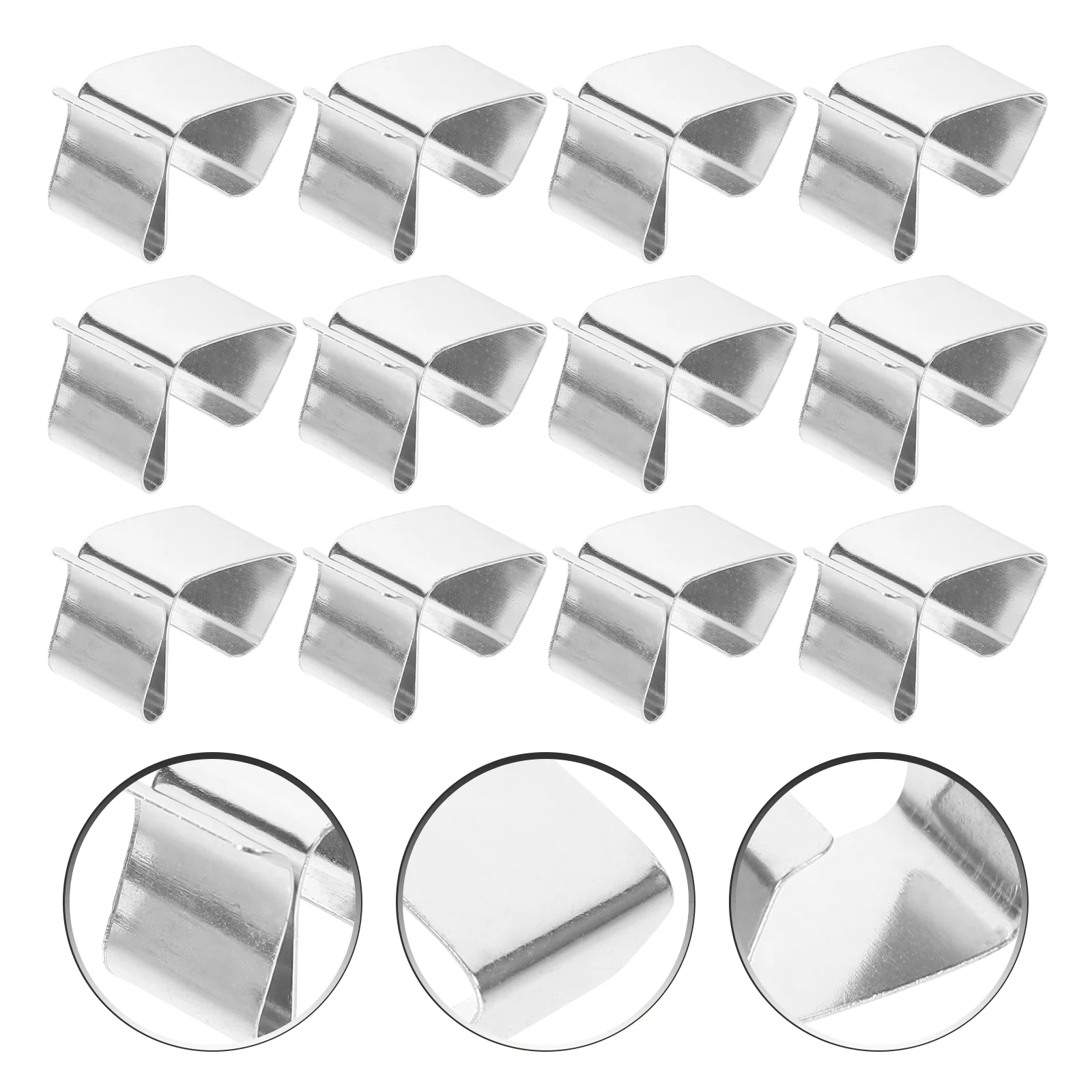

50 Pcs Christmas Lamp Light Clips Hangers Coat Chirtmas Lights Gutter Hooks Metal