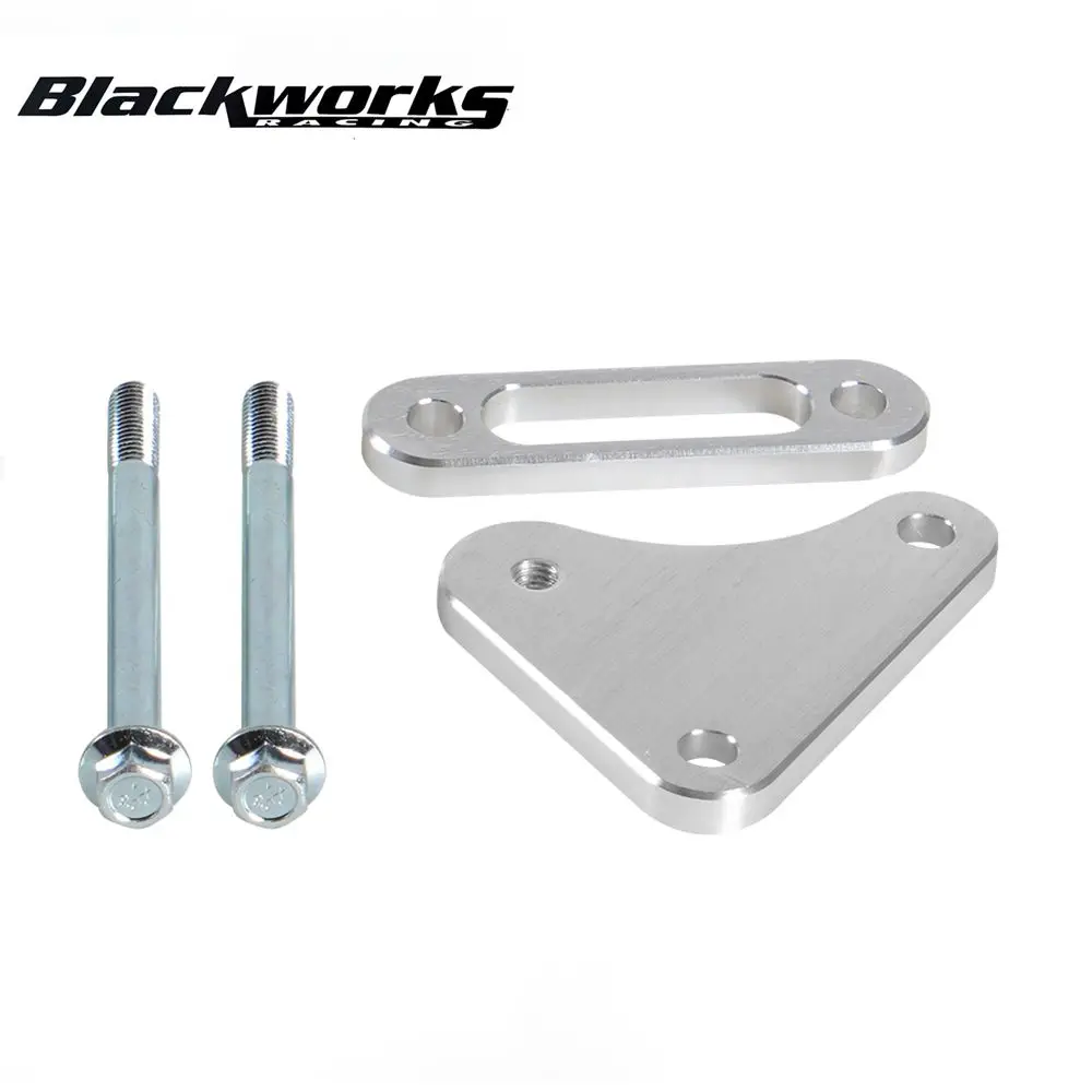 

Car LS Truck Idler Pulley Relocation Bracket for LS1 Intake Manifold Swap Idler Silver Easier To Install
