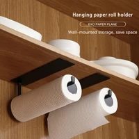 kitchen paper hanger non perforated towel holder toilet roll paper holder fresh film storage rack shelf towel roll dispenser