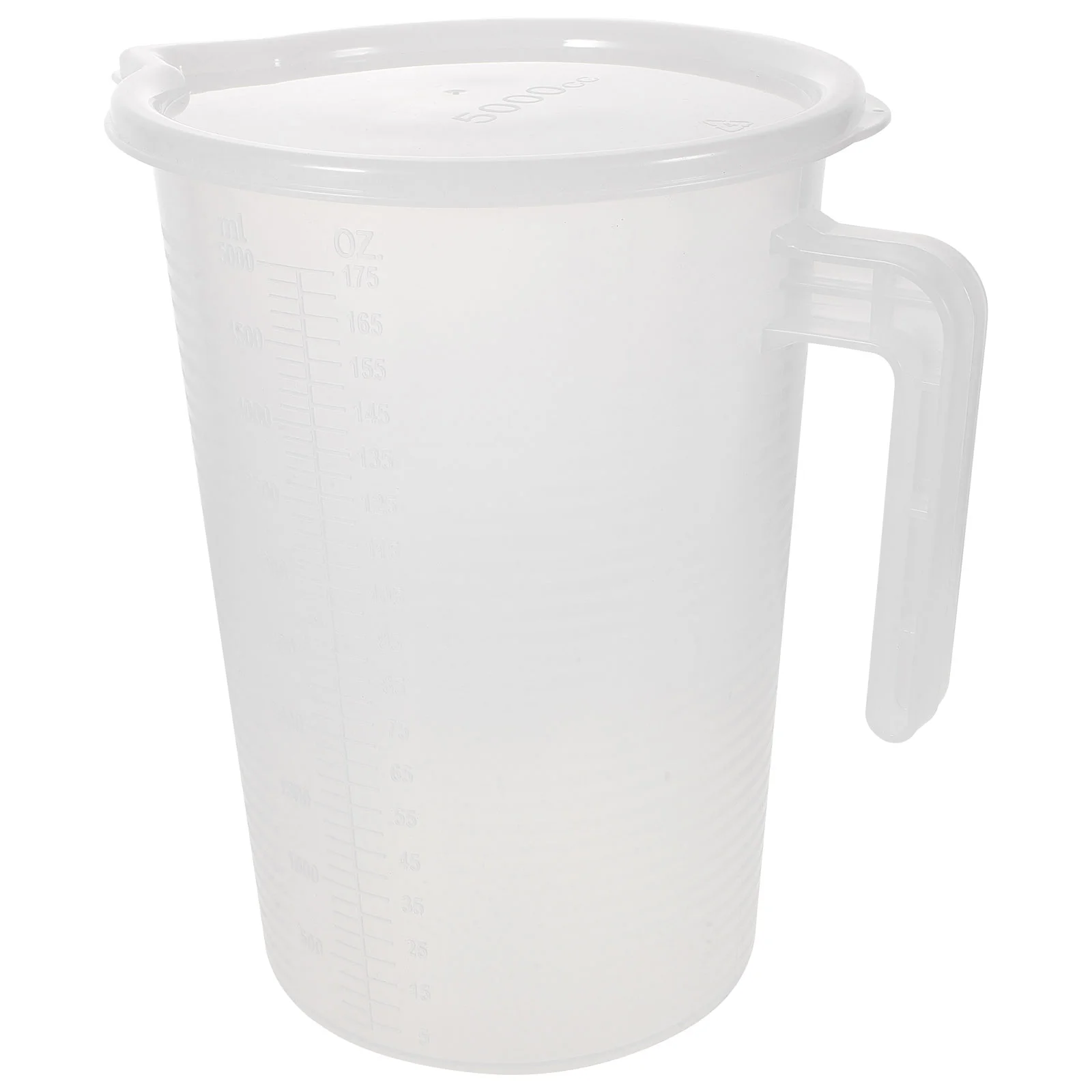 

50l Measuring Cup Clear Pitcher Large Milk Jug Scale Plastic Graduated Scaled Espresso Mug