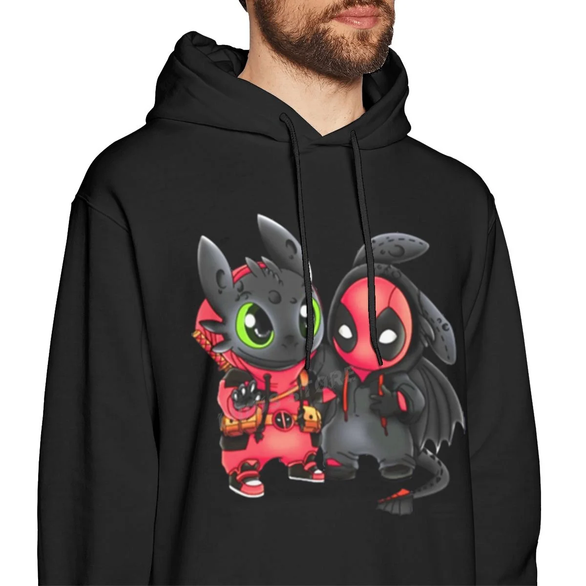 Толстовка Deap00l без зубцов свитшоты в стиле Харадзюку креативные худи из 100% хлопка