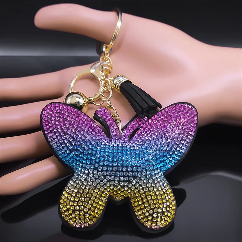 2024 сумка с кристаллами красного цвета и бабочкой очаровательная женская большая