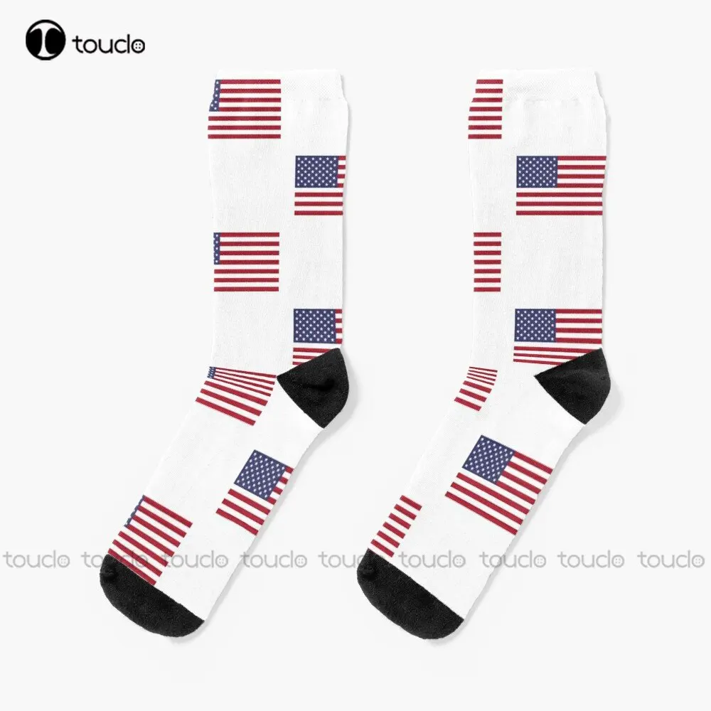

Usa Country - American Flag - Stars And Stripes Socks Bulk Socks Personalized Custom Unisex Adult Teen Youth Socks Custom Gift