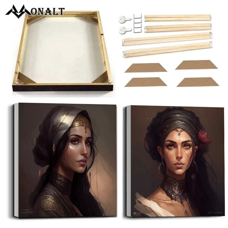 Monalt Женский воин королева ВИНТАЖНЫЙ ПЛАКАТ принты с рамкой современная