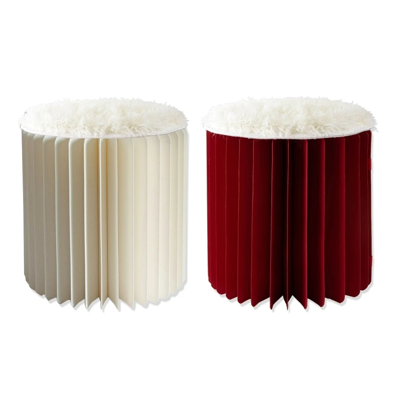 

Folding Paper Stool Stylish Chair Household Sitting Chair Portable Supplies